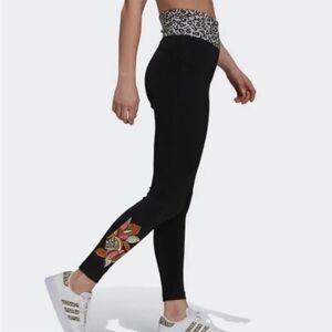 Adidas-FARM Rio collab high waist navy tights